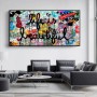 Street Graffiti Art Life Is Beautiful Positive Quotations Canvas Painting Print Poster Graffiti Artwork Wall Picture Home Decor