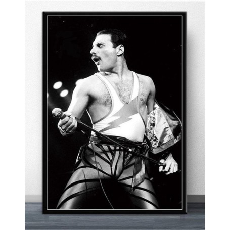 Freddie Mercury 1986 Queen Legendary Singer Star Canvas Painting Posters and Prints Art Picture