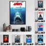 Jaws Movie Horror Shark Posters and Prints Canvas Painting Wall Pictures for Living Room Nordic Decoration Home Decor Quadro