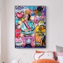 Abstract Famous Portrait Painting Colorful Graffit Pop Art Canvas Poster Prints On Wall Art Pictures For Living Room Home Decor