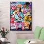 Abstract Famous Portrait Painting Colorful Graffit Pop Art Canvas Poster Prints On Wall Art Pictures For Living Room Home Decor