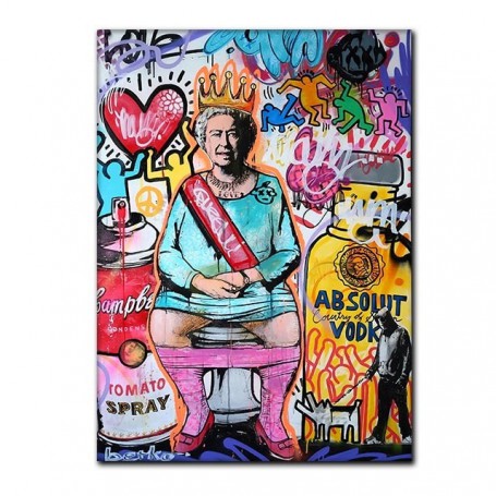 Abstract Famous Portrait Painting Colorful Graffit Pop Art Canvas Poster Prints On Wall Art Pictures For Living Room Home Decor