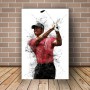 Golf Art Graffiti Tiger Posters Prints Canvas Sports Art Portrait Painting Wall Decoration Cuadros for Living Room Home Decor