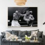 Mike Tyson Poster Boxing with Sign Black and White Canvas Wall Art Print Boxing Art Painting for Living Room Home Decor Cuadros