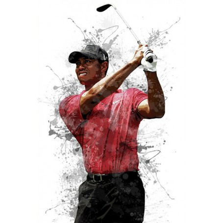 Golf Art Graffiti Tiger Posters Prints Canvas Sports Art Portrait Painting Wall Decoration Cuadros for Living Room Home Decor