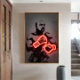 Floyd Mayweather Poster and Print Wall Art Canvas Boxing Art Painting Neon Print Cuadro Sport Picture for Living Room Home Decor