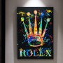 Modern Luxury Crown Art Posters Graffiti Artwork Street Canvas Painting and Prints Wall Art Picture Cuadros for Home Decoration