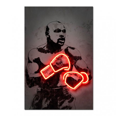 Floyd Mayweather Poster and Print Wall Art Canvas Boxing Art Painting Neon Print Cuadro Sport Picture for Living Room Home Decor