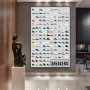 Visual Compendium Of Sneakers Fashion Pop Custom Art Posters and Prints Canvas Painting Wall Art Modern Home Decoration Picture