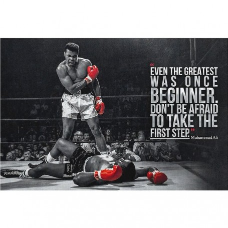 Muhammad Ali Boxer Quote Posters Motivational Prints Canvas Painting Red Gloves Wall Art Picture Gym Office Room Home Decoration