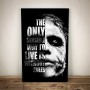 Famous People Motivational Quetos Posters Prints Wall Art Canvas Painting Joker Face Portrait Picture for Gym Room Home Decor