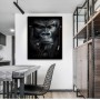 Punk Orangutan Monkey Chimp Headphones Art Canvas Print Painting Gorilla Animal Modern Wall Picture Home Decoration Poster