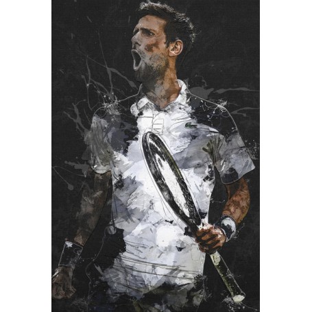 Roger Federer, Rafael Nadal, Novak Djokovic Poster and Prints Tennis Art Painting Canvas Wall Art Cuadros for Living Room Decor