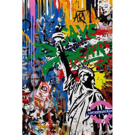 Abstract Graffiti Art Monroe And Herben Famous Person Watercolour Canvas Painting On Wall Decor Street Art Prints Poster Picture