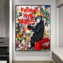 Banksy Graffiti Canvas Painting Wall Art Abstract Street Pop Art Poster Prints For Living Room Aesthetic Picture Home Decor