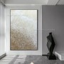 High Quality  White  Sandy Gray Abstract Dreamlike Shading Method Oil Painting Canvas Handmade Painted Home Decor Artwork