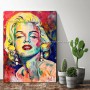 Handmade Marilyn Monroe Portrait Face Oil painting on canvas Francoise Nielly Palette knife Handmade painting Wall Art Decor