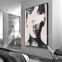 100% Handmade Abstract Men Face Portrait Oil Painting Large Size Wall Art Modern Office Wall Canvas Home Decoration Gift