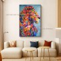 Big Colorful Painting Modern Animal Lions Handpainted Wall Art Pictures Cuadros Home Decoration for Living Room