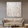 100% white flower thick abstract modern canvas wall art sitting room adornment for home decoration as a gift unframe