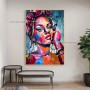 100% Hand-painted Abstract Cute Women Face Oil painting Portraits Best Quality Modern On Canvas Pictures Wall Art Pictures