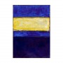 Famous Artist Mark Rothko Abstract Hand Painted Bright Color Blue and Yellow Oil Painting on Canvas Modern Art for Home Decor