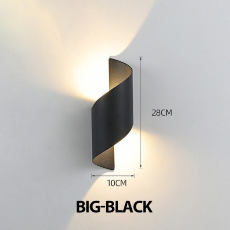 LED Wall Lamp Spiral Design10W skeleton skull canvasWaterproof Outdoor Modern Nordic Sconce Lamp Interior Wall Light Home Decor