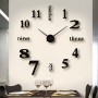 3D Luminous Large Wall Clock Modern Design DIY Digital Table Wall Clocks  Wall Clock Free Shiping Living Room Decorative Watch