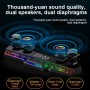 Soundbar With Clock Display Function New Wireless RGB Gaming Speaker 3D Hifi Stereo Sound Bar Music Center PC  Speaker