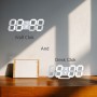 3D LED Wall Clock Digital Alarm Clock Snooze Table Clock With Romote Control Time/Date/Temperature Nightlight Display Bedroom