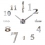 47 Inch 3D Large Wall Clock Mirror Wall Stickers Creative DIY Wall Clocks Modern Design Mute Quartz Needle Watch Reloj De Pared