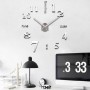 DIY Wall Clock 3D Mirror Surface Sticker Home Office Room Decoration Creative Mirror Wall Clock Colorful Living Room Decor