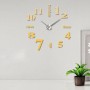 DIY Wall Clock 3D Mirror Surface Sticker Home Office Room Decoration Creative Mirror Wall Clock Colorful Living Room Decor