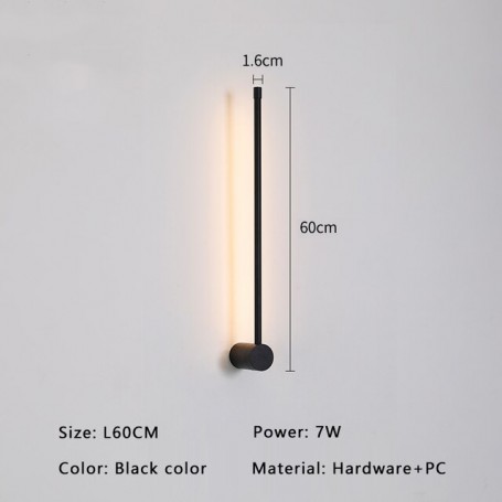 Minimalism Modern led wall lights for bedroom bedside living room Wall decoration corridor Gold/black wall lamps sconce fixtures