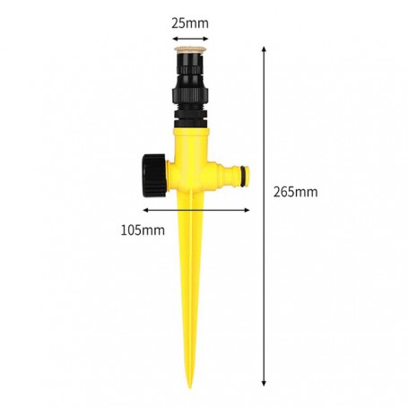 Garden Sprinkler 360° Rotation Automatic Lawn Watering Adjustable for Agriculture Farm Greenhouse Irrigation Watering System