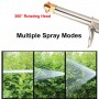 Garden Hose Spray Gun Nozzle Sprinkler with Brass Nozzle, Heavy Duty Metal Water Gun High Pressure Spray Nozzle Adjustable Spray