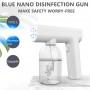 300ML Hand-held Electric Disinfection Gun Blue Light Spray Wireless Sanitizer Sprayer Rechargeable FOR Home Office Garden Tools