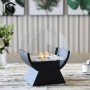 Portable Round Candle Holder Fireplace Large Glass Bioethanol Tabletop Fire Bowl Ethanol Fire Pit Bio Fireplace Home Decor Tools
