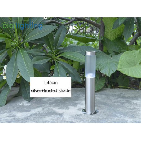 Modern Stainless Steel L45cm L60cm Long Lawn Lamps, Black Outdoor Garden Yard Light,Waterproof Led Landscape Yard Lawn Path Lamp