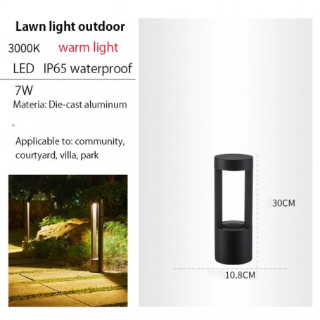 IP65 Waterproof Modern LED Lawn Lamp Outdoor Garden Decor Yard Decoration Lawn Light Patio Hotel Park Landscape 220V 240V 260V