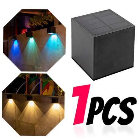 Solar LED Wall Light Atmosphere Wall Light Outdoor Garden Garden Lighting Wall Light Balcony Home Square Solar Night Light 4 pcs
