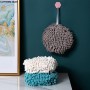 Hanging Hand Towel Kitchen Bathroom Accessories Soft Plush Hanging Towel Quick-Drying Towel For Dry Hands Wipe Towels Ball