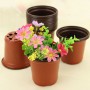 50pcs Plastic Nursery Pot Plant Flower Seedlings Pots Lightweight Two-Tone Flower Plant Container Seed Growing Garden Planters
