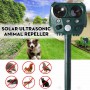 Solar Ultrasonic Repeller Garden Pest Deterrent Outdoor Owl Animal Repellent Bird Pigeons Repeller Cat Dog Scare Pest Garden