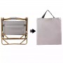 Outdoor wood grain aluminum alloy beach fishing low chair leisure portable camping chair