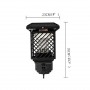 86LIGHT Solar Mosquito Killer Lamp Outdoor Electric Shock Vintage Trap Repellent Lawn Light Waterproof for Garden Balcony Porch