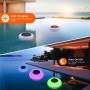 Floating Pool Lights Solar Swimming Pool Light with 16 Color Changing Outdoor Solar Light Waterproof LED Lights for Patio, Pool