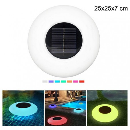 Floating Pool Lights Solar Swimming Pool Light with 16 Color Changing Outdoor Solar Light Waterproof LED Lights for Patio, Pool