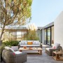 Leisure outdoor patio sofa designer rattan furniture villa hotel
