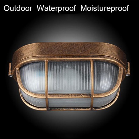 Retro Moisture Explosion-proof Outdoor Wall Light Vintage Waterproof E27 Ceiling Lamp Outdoor Wall & Porch Lighting cicilighting